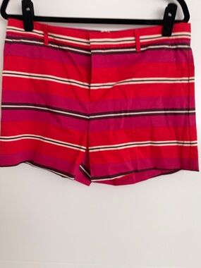 Banana Republic Pink & Red Striped Women’s Shorts